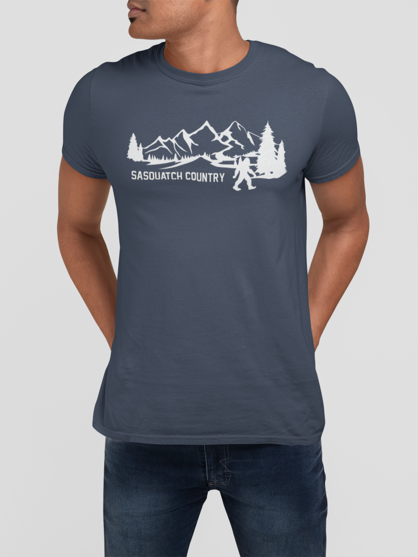 Sasquatch Country Graphic Tee | Vintage Outdoor Bigfoot T-Shirt