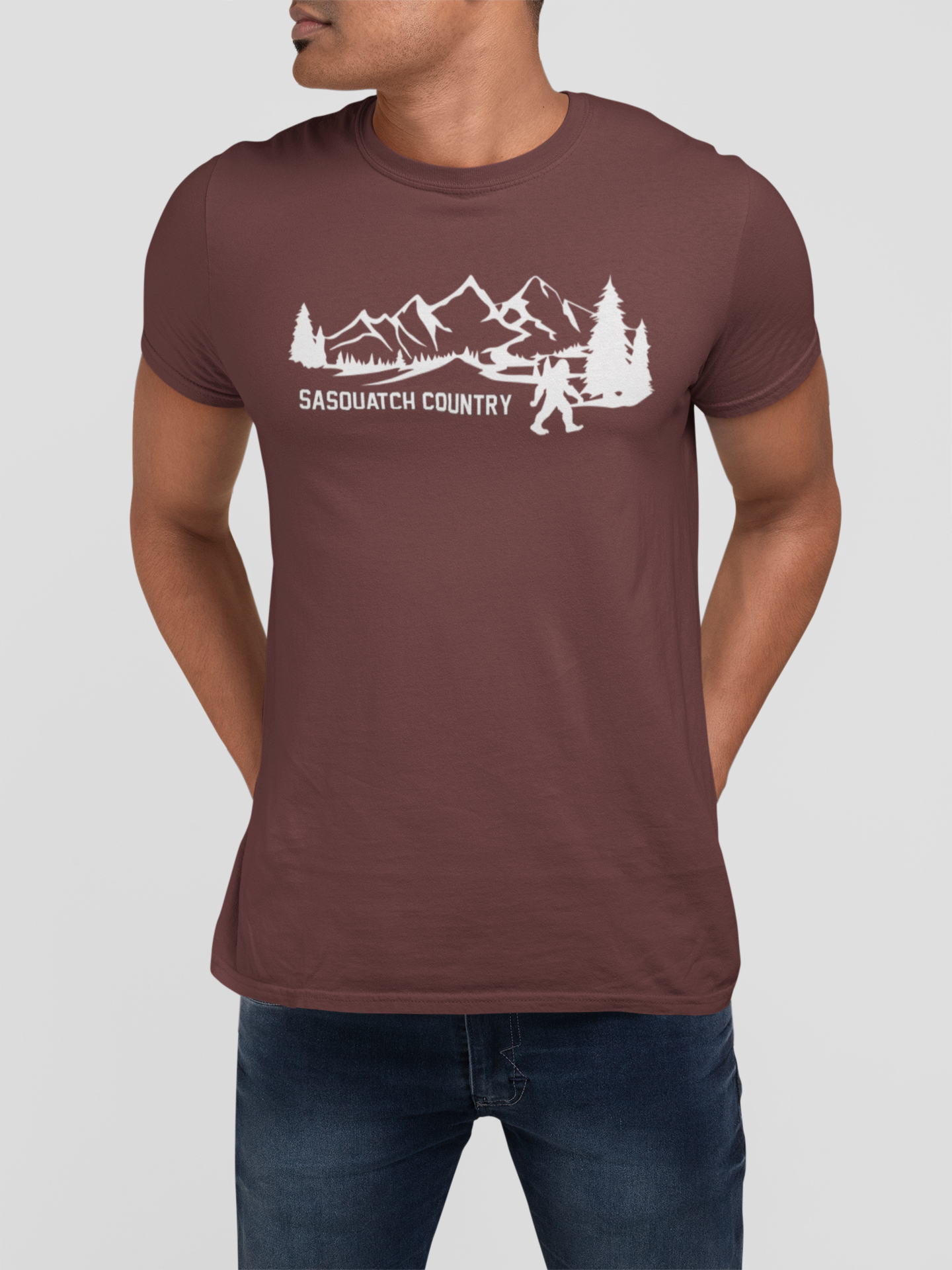 Sasquatch Country Graphic Tee | Vintage Outdoor Bigfoot T-Shirt