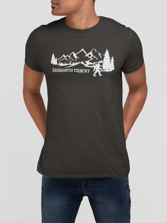 Sasquatch Country Graphic Tee | Vintage Outdoor Bigfoot T-Shirt