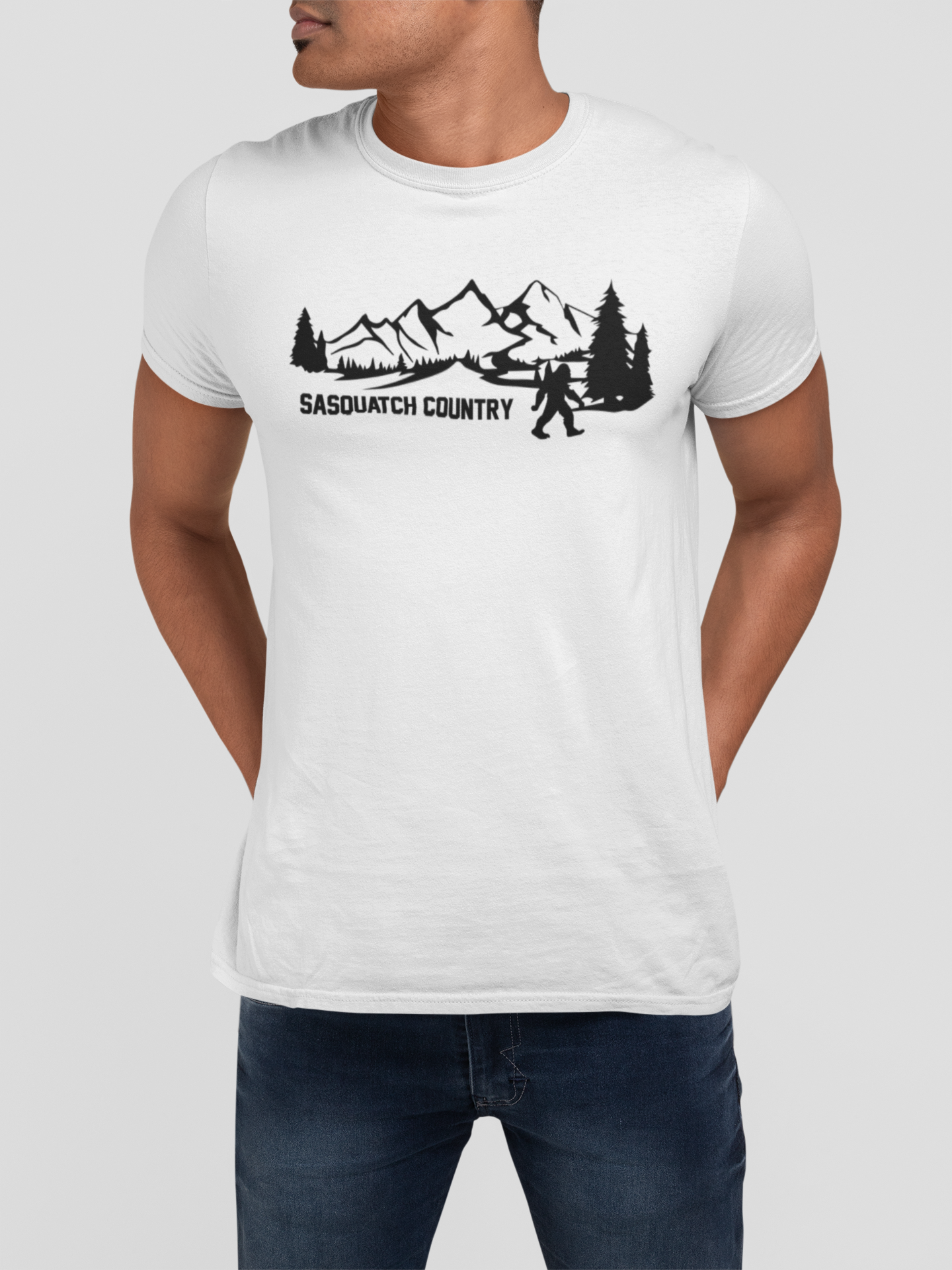 Sasquatch Country Graphic Tee | Vintage Outdoor Bigfoot T-Shirt
