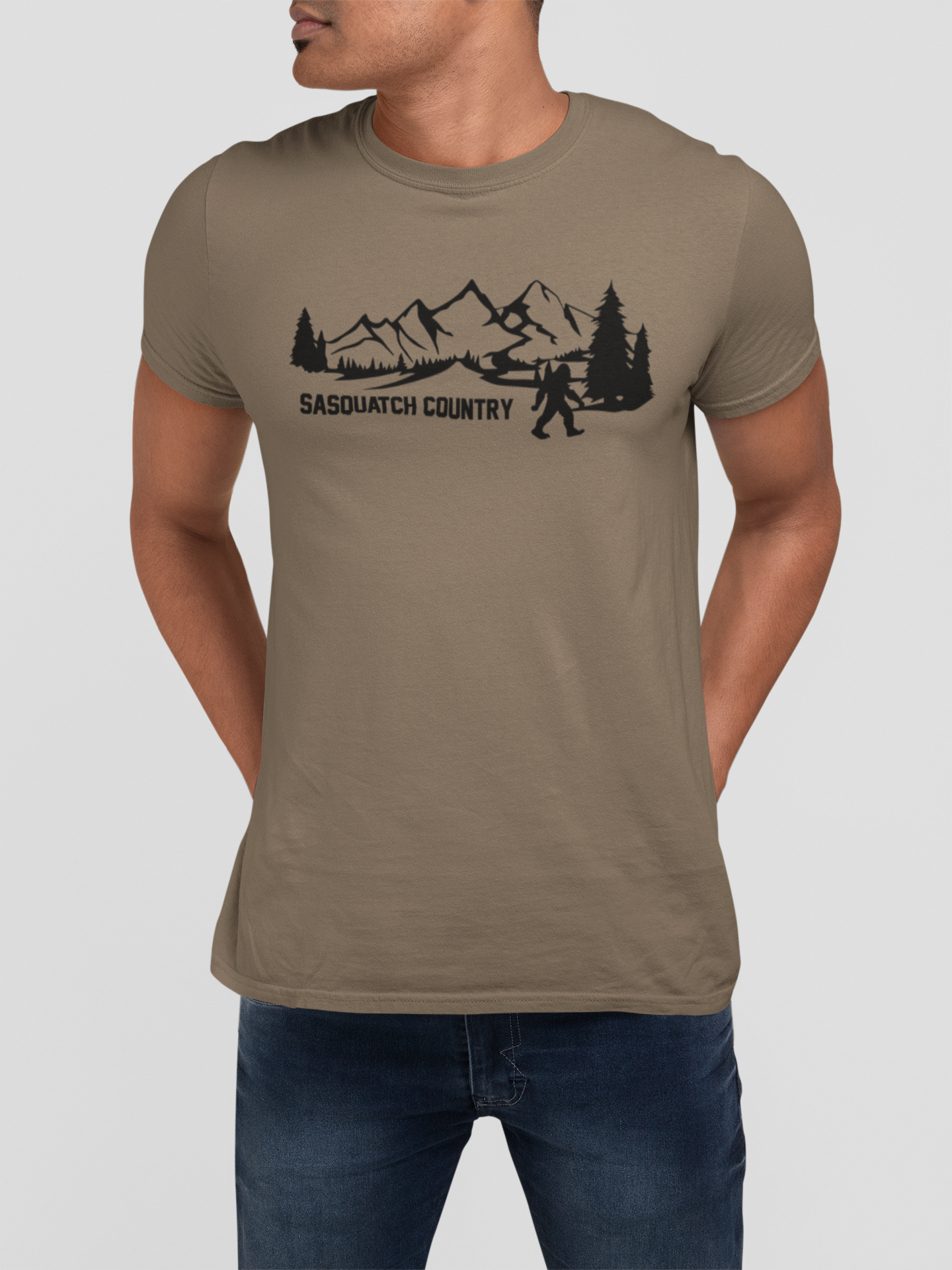 Sasquatch Country Graphic Tee | Vintage Outdoor Bigfoot T-Shirt